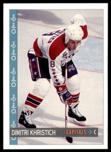 1992-93 O-Pee-Chee Dmitri Khristich . Washington Capitals #286
