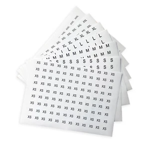 756 Piece clothing size round sticker labels 7 sizes 13 diameter apparel labels - Picture 1 of 2