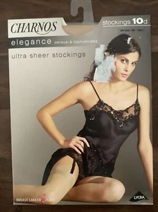 Charnos Elegance ultra durchsichtige sinnliche Strümpfe natürlich klein 10 Denier  - Bild 1 von 9