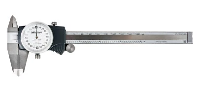 Mitutoyo 505-744 - 6" Dial Calipers .2/Rev .001 Grads OD Carbide - Image 1 of 3