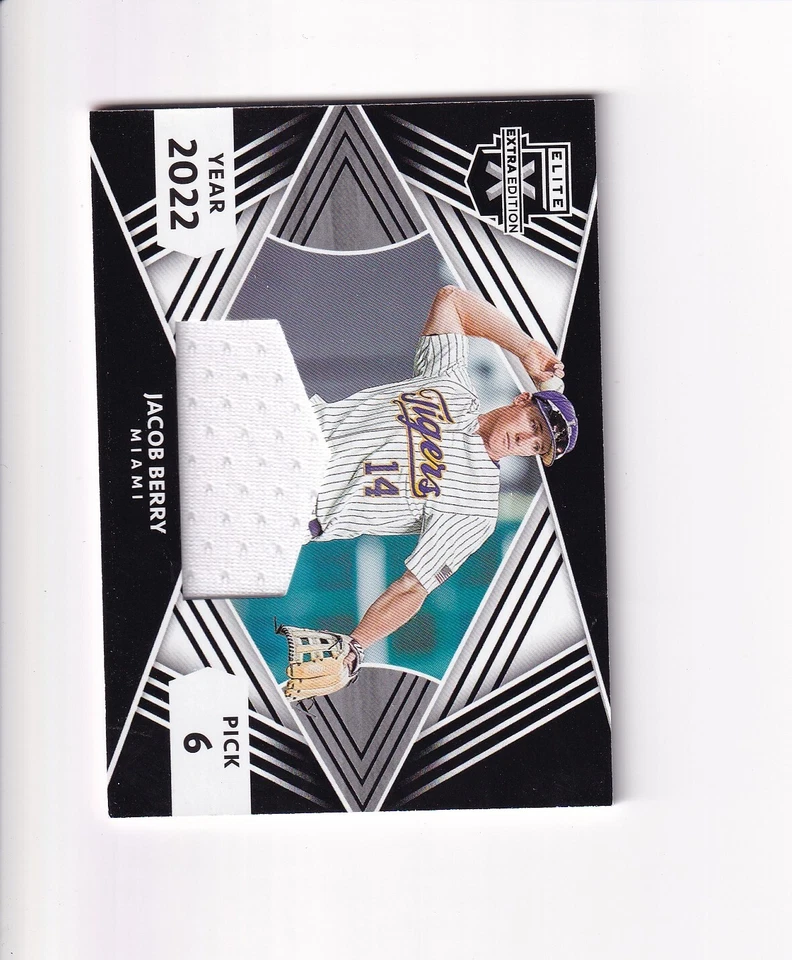 2022 Panini ELITE EXTRA EDITION JACOB BERRY FIRST ROUND JERSEY - Image 1 of 1