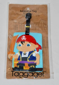 New Puzzled Taggage Kid's Cute Colorful Pirate Kid Rubber Luggage Tag - Picture 1 of 6