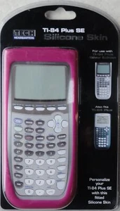 TI-84 Plus SE Silicona Piel Rosa Calculadora Cubierta Ajustable Totalmente Nueva - Imagen 1 de 3