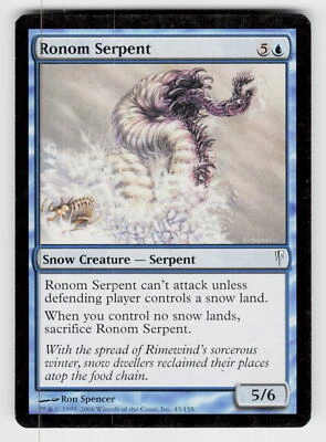 Coldsnap #45 Ronom Serpent - Image 1 of 2