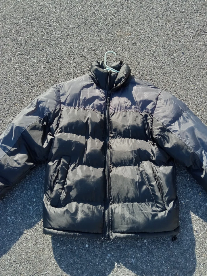 Chaqueta acolchada Polo Ralph Lauren para hombre forrada negra cremallera completa aislada 😎  Foto 1 de 4