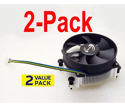 CoolerOne AM4 AM5 Ryzen CPU Cooling Fan 30mm Heat Sink 75W TDP (2-Pack) - Image 1 of 4
