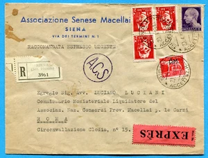 LUOGOTENENZA - IMPERIALE SOPRASTAMPATI "P.M." - £.5 + IMP.£.2 x 3 (286914) - Picture 1 of 2