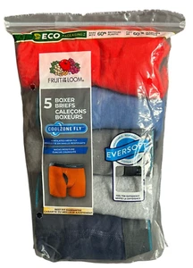 Fruit Of The Loom Boys Cool Zone Fly 5pk Boxer Briefs Size Large - Picture 1 of 3