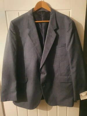 VINTAGE ICI TERYLENE SIZE 48S BLUE DINNER JACKET/BLAZER WOOL BLEND HIGH QUALITY  — 第 1/4 张图片