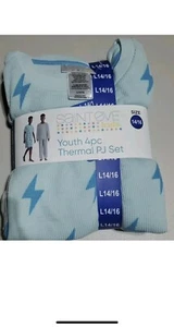 Saint Eve Boy's 4 Piece Thermal Pajamas Size L 14/16 - Picture 1 of 5