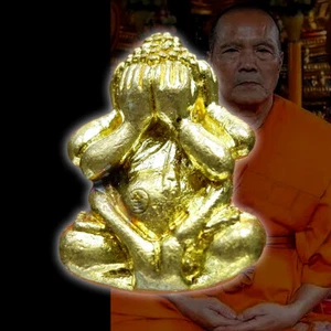 ✅Genuine Phra LP THONG Mini Thai Amulet Statue PIDTA PID TA Holy Talisman Magic  - Picture 1 of 12