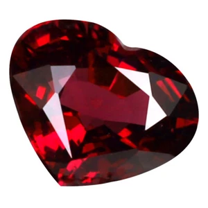 1.39 ct Eye-popping Heart (8 x 6 mm) Tanzania Purplish Pink Rhodolite Garnet - Picture 1 of 1
