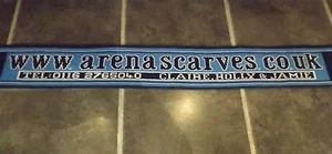 BNWOT NAVY BLUE & LIGHT BLUE & WHITE ARENA SCARF 64" 162cm LONG - Picture 1 of 2