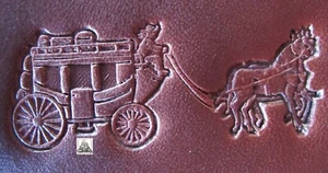 Craftool Co. USA Western Horse Drawn Carriage 1" Leather Stamp Set 8481 8482 - Picture 1 of 5