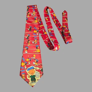 Corbata de Seda Mercedes Alta Moda Myung Ju Cacahuetes Béisbol Charlie Brown Lucy - Imagen 1 de 6