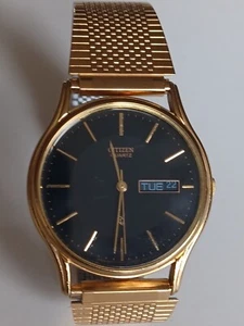 Vintage - Gold Men's Citizen Quartz Watch - Picture 1 of 9