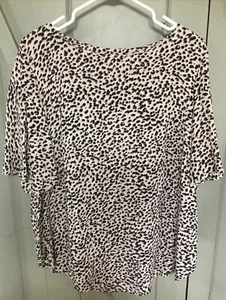 H&M Women’s Animal Print Blouse, Flowy Sleeve. Size US 14 - Picture 1 of 4