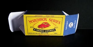 Matchbox Lesney No.25 Volkswagen Beetle B type Reproduction Box only - Picture 1 of 4