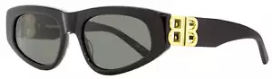Balenciaga Cateye Sunglasses BB0095S 001 Black/Gold 53mm 0095 - Picture 1 of 2