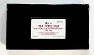 How To Make Your First Million Dollars Secrets Brian Tracy VHS Video Tape NEW - Picture 1 of 2