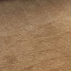 CURLY Teddy Faux Fur Fabric Material - Oatmeal - R1 - Picture 1 of 3