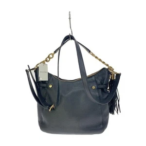 Michael Kors Shoulder Bag/Leather/Blk/Plain - Picture 1 of 8