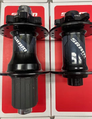 SRAM MTH-746, MTH-716 6 bolt disc hubs 142mm x 12mm  100mm x 15mm 32 Hole set HG - Image 1 of 4