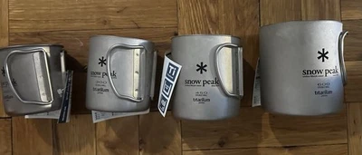 Taza doble Snow Peak Titanium 600 450 300 y 300 Foto 1 de 4