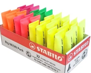 STABILO Textmarker NEON Store Pack 32 Stück 5 verschiedene Farben NEU UK/72/32-1 - Bild 1 von 1