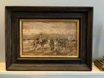 Julius SEYLER Ölgemälde "Reiter am Strand" - Bild 1 von 4