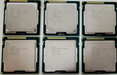 Lote de 6 unidades de procesamiento Intel Core i5-2400S de cuatro núcleos de 2,50 GHz LGA | SR00S Foto 1 de 2