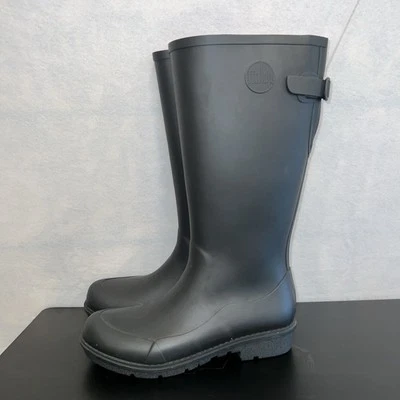 Botas de lluvia FitFlop Wellington para mujer TALLA 9 negras Foto 1 de 4