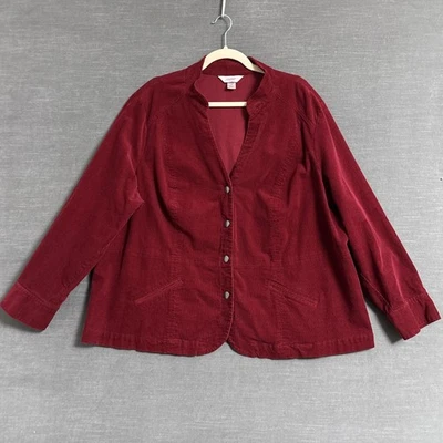 Chaqueta Christopher Banks 3X Rojo Pana Otoño Vacaciones Navidad Blazer Top Foto 1 de 4