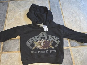 Guns N Roses schwarzer Hoodie Baby Kleinkind Größe 12M - Bild 1 von 4