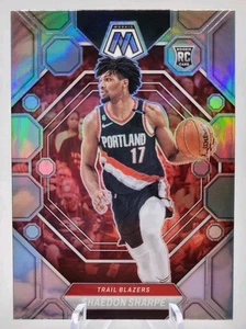 2022-23 Panini Mosaic SHAEDON SHARPE #213 Silver Prizm Rookie!! Come nuovo! - Foto 1 di 2