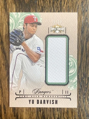 2014 Topps Triple Threads Triple Threads Patch Yu Darvish #’d 12/18 UJR-YD - Image 1 of 4