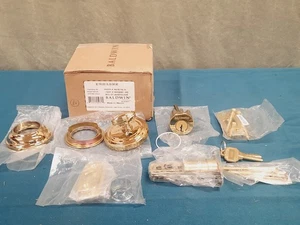 Baldwin Redondo 1 Cilindro Entrada Llave Latón Pulido SC.TRD.003.6L.DS.CKY.KD ¡NUEVO! - Imagen 1 de 5