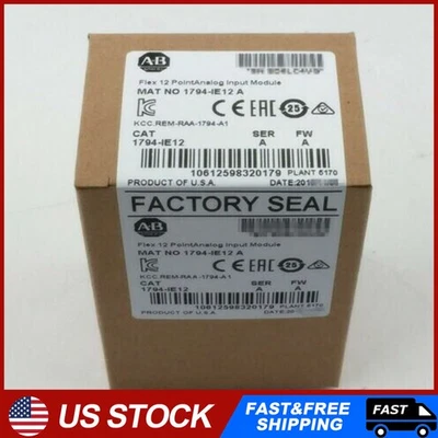 New Factory Sealed AB 1794-IE12 /A Flex 12 Point Analog Input Module 1794IE12 - Image 1 of 2