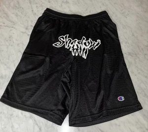 Shadow Hill Champion Basketball Shorts Mens Sz S Logo Gym Drawstring Black - Picture 1 of 6