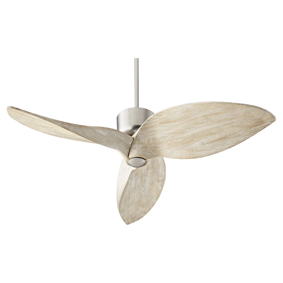 Satin Nickel 52"Ceiling Fan from the Hawkeye Collection - Image 1 of 1