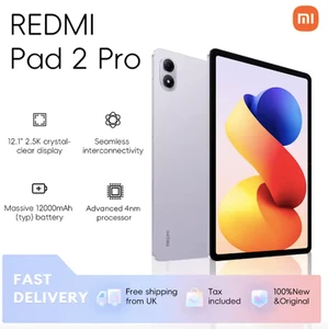 Xiaomi Redmi Pad 2 Pro Tablet 12.1" 6GB + 128GB - Graphite Grey NEW & SEALED - Picture 1 of 7