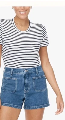 Stitch Fix Just USA Evie Sailor parche-bolsillo denim talla corta/18w Foto 1 de 2
