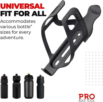 Bike Water Bottle Holder - Lightweight and Strong Bicycle Cage with Secure Re... - Image 1 of 4