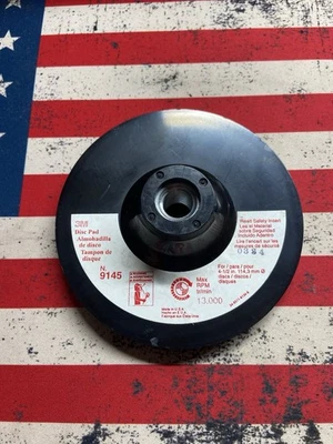 3M Disc Pad Holder 9145, 4-1/2 in x 1/8 in x 3/8 in, 3M 9145 - Image 1 of 3