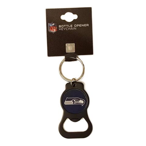 Seattle Seahawks Key Chain Bottle Opener Keyring Cover