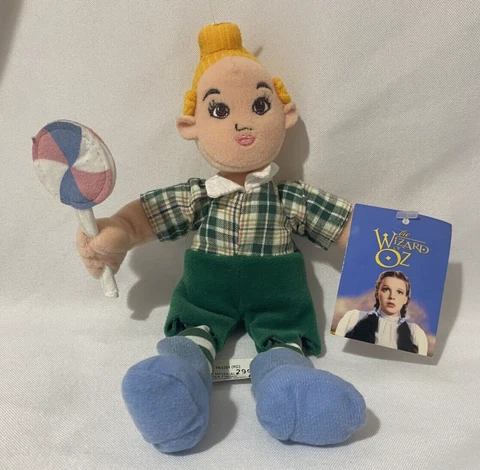 Wizard Of Oz LOLLIPOP KID  Munchkins Bean Bag 1998 Plush Dolls WB Store Cover