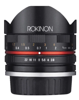 Rokinon 8mm F2.8 Compact Fisheye Lens (Canon M Black) - Image 1 of 4
