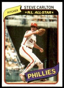 1980 Topps Burger King Philadelphia Phillies Steve Carlton 3 #15