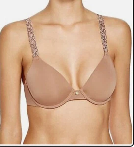 Natori Women's Pure Luxe Custom Coverage Contour Bra Brown 34B / NWT - Picture 1 of 10