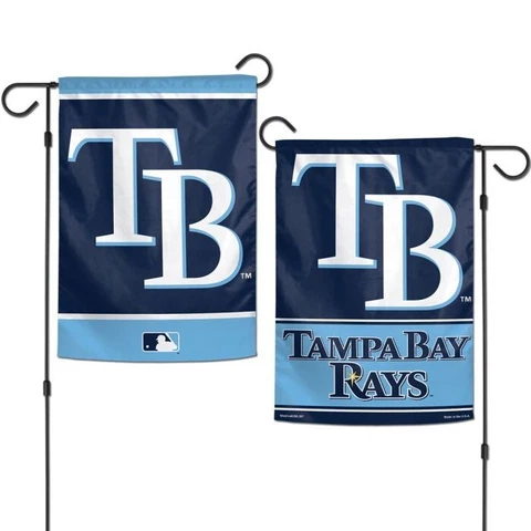 Tampa Bay Rays MLB Double Sided Garden Flag 12" X 18" Yard Banner Cover